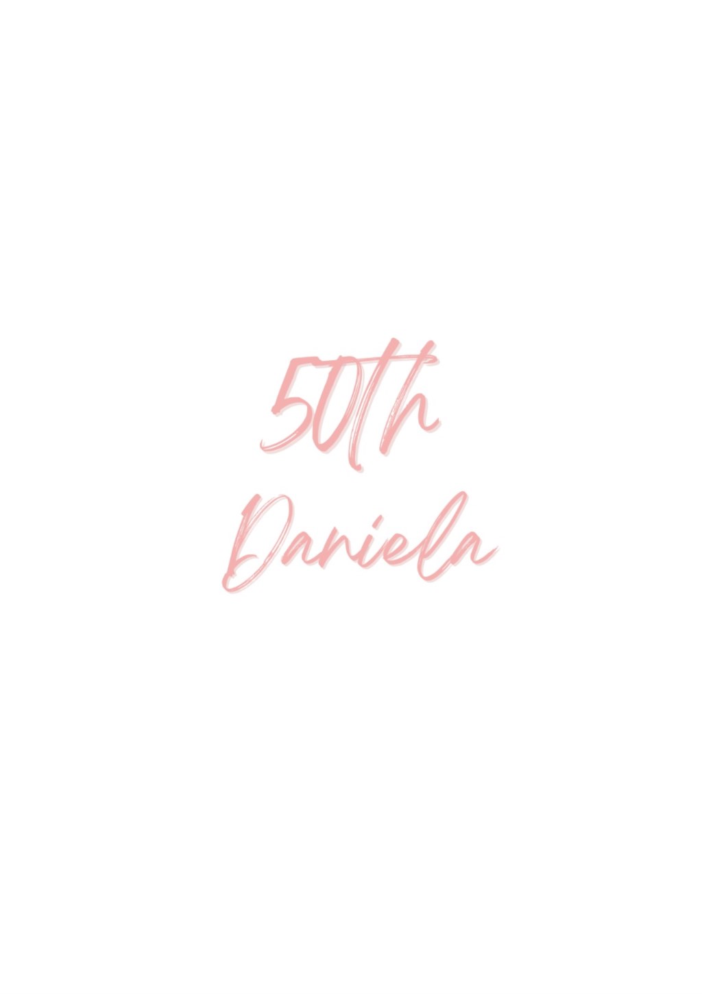COMPLEANNO<br>50th Daniela
